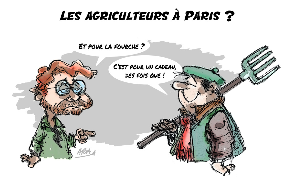 Les agriculteurs à Paris ?