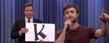 Daniel Radcliffe en plein rap.