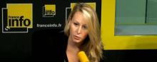 Marion Maréchal-Le Pen au micro de France Info.