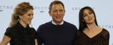 Léa Seydoux, Daniel Craig et Monica Bellucci.