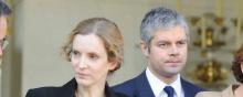 Nathalie Kosciusko-Morizet et Laurent Wauquiez sur le parvis de l'Elysée en 2012.