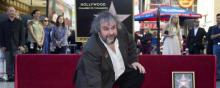 Peter Jackson inaugure son étoile sur Hollywood Boulevard lundi 8 décembre.