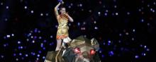 Katy Perry lors de la mi-temps du Super Bowl 2015. 