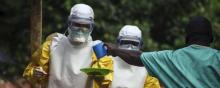 Un centre de traitement d'Ebola.