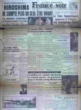 Une FranceSoir 09.08.1945 Hiroshima