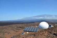 Le dôme installé par la NASA à Hawaï.