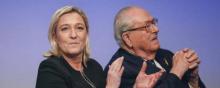 Marine et Jean-Marie Le Pen.