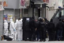 Des hommes de la BRI lors de l'assaut de mercredi 18 à Saint-Denis.