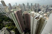 Des buildings à Hong Kong. 