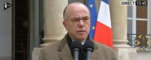 Bernard Cazeneuve à l'Elysée samedi 10.