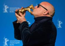 Gianfranco Rosi  au Festival du film de Berlin 2016.