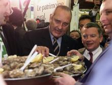 Jacques Chirac en 1997 au salon de l'agriculture.