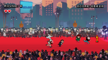 Le jeu "Leo's red Carpet Rampage".