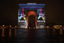 Le logo pour la candidature aux JO 2024 de Paris.