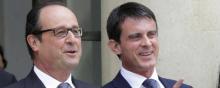 François Hollande et Manuels Valls à l'Elysée.