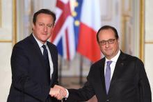 David Cameron et François Hollande.