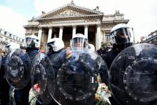 Manifestation Bruxelles hooligans