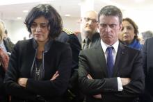 Myriam el Khomri et Manuel Valls.