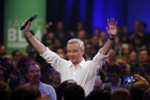 Bruno Le Maire lors d'un meeting pour la primaire LR.