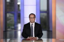 François Hollande sur le plateau de "Dialogues citoyens", le 14 avril 2016.