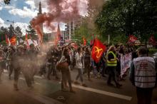 Une manifestation contre la loi Travail le 19 mai.