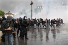 Manifestation contre la loi Travail le 12 mai à Paris.