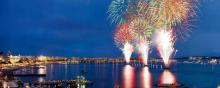 Le feu d'artifice à Cannes, le 31 décembre 2012. 