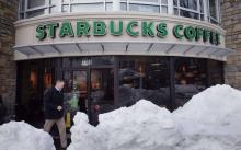 Un café Starbucks aux Etats-Unis.