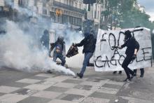 Une manifestation contre la loi Travail.