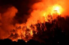 Un incendie au nord de Marseille.