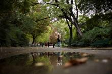 Un parc parisien.