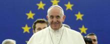 Le pape François au Parlement européen à Strasbourg.