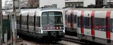 Deux rames du RER B.