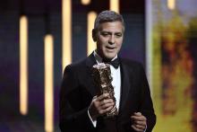 L'acteur américain George Clooney à la cérémonie des Césars à Paris le 24 février 2017