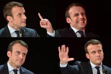 Emmanuel Macron, le 1er février 2017 à La Défense