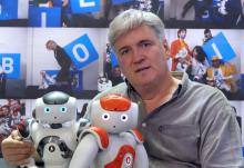 Bruno Maisonnier, patron et fondateur de la société Aldebaran Robotics, le 24 octobre 2012 au siège 