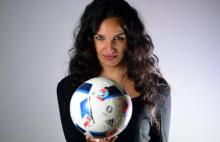 Sonia Souid, agent de joueurs de football, le 16 mars 2016 à Paris