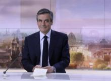 François Fillon avant sa prise de parole au journal de 20H de France 2, le 5 mars 2017 à Paris