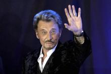 Le chanteur français Johnny Halliday.