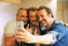 Johnny Hallyday Jean Dujardin Antoine Duléry Film Chacun Sa Vie