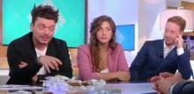 Hilarité et consommation de gâteau sur le plateau de "C à vous"