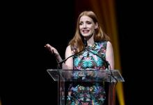 L'actrice américaine Jessica Chastain, le 30 mars 2017 à Las Vegas