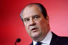 Le premier secrétaire du PS Jean-Christophe Cambadélis, lors d'une conférence de presse à Paris, le 