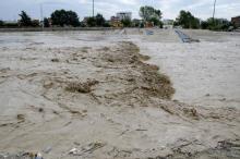 Inondations dans le nord de l'Iran provoquées par de fortes pluies, le 2 septembre 2016