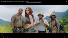 Dwayne Johnson, Jack Black, Karen Gillan et Kevin Hart dans Jumanji