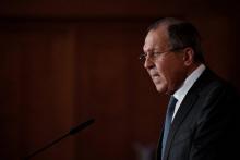 Le ministre russe des Affaires étrangères Sergueï Lavrov, le 13 juillet 2017 à Berlin