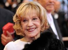 L'actrice française Jeanne Moreau au 61 Festival de Cannes, le 17 mai 2008