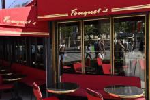 La terrasse de la brasserie Fouquet's, le 7 juillet 2017