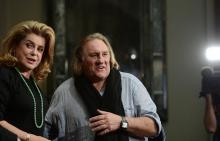 Catherine Deneuve et Gérard Depardieu à Berlin, le 1er octobre 2012