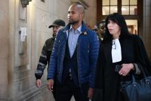 Le rappeur Rohff et son avocate Malika Ibazatene au tribunal à le 29 septembre 2017